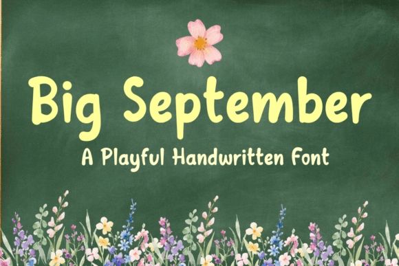 Big September Font: Warm Handwritten Style for Crafters