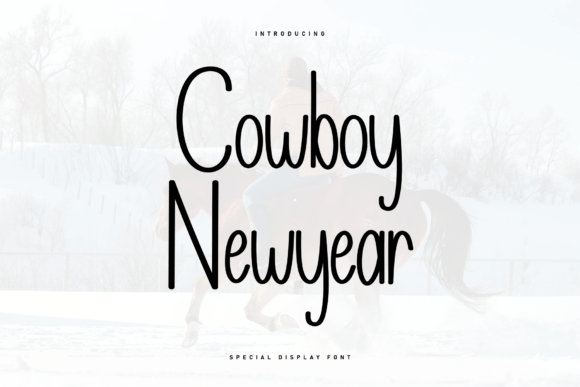 Cowboy Newyear Font: Bold Display Type for Editorial Joy