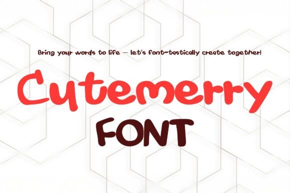 Cutemerry Font: Warm Handwritten Style for Business