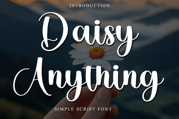 Daisy Anything Font for Festive Web Design