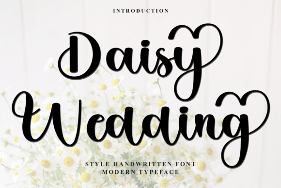 Daisy Wedding Font: Soft Script for Handmade Crafts
