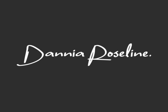 Dannia Roseline Font for Editorial Design