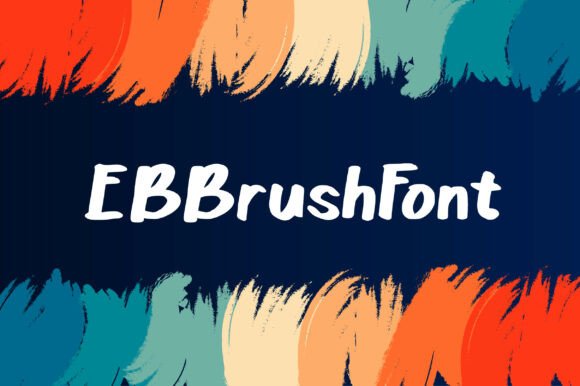 Ebbrush Font: Bold Comic Style for Crafters