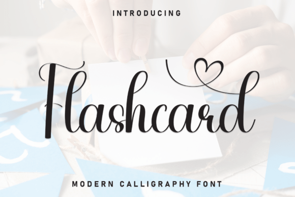 Flashcard Font: Modern Calligraphy for Web Design
