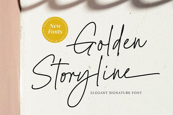 Golden Storyline Font: Elevate Your Small Business Brand