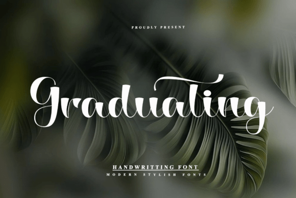 Graduating Font: A Modern Script for Editorial Design