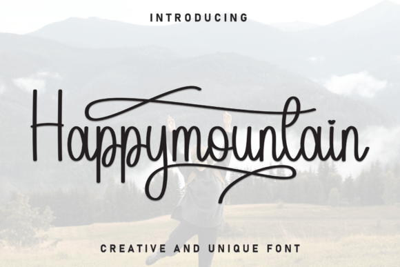 Happymountain Font: Elegant Script for Digital Campaigns