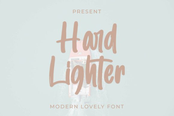 Hard Lighter Font: Rustic Charm for Handmade Labels