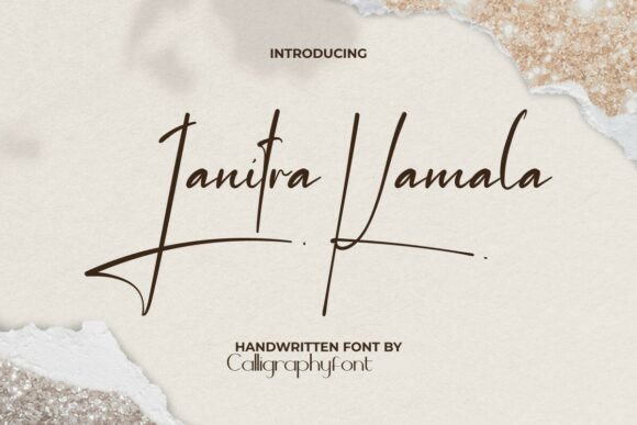 Janitra Kamala Font for Editorial Design