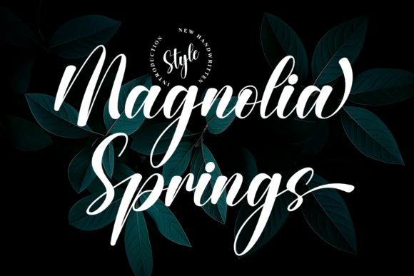 Magnolia Springs Font for Handmade Crafts