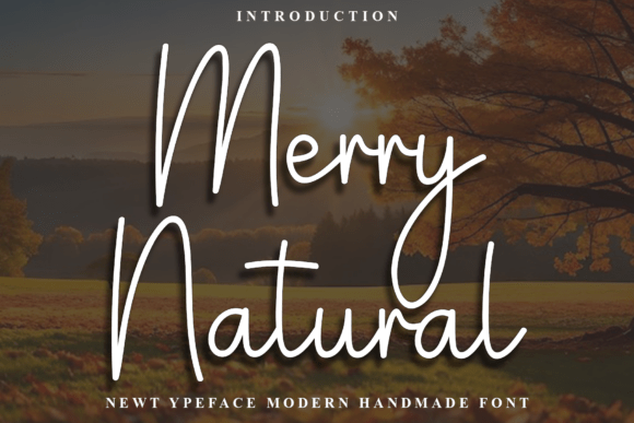 Merry Natural Font: Airy Script for Modern Web Design