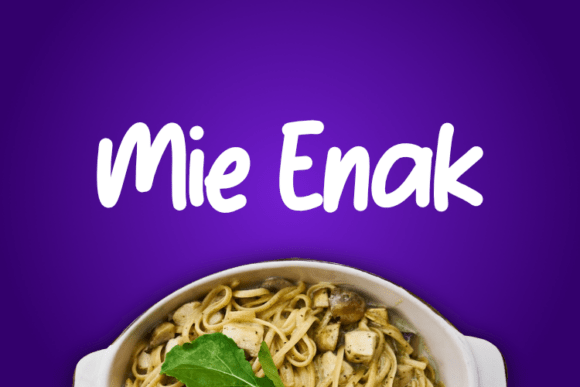 Mie Enak Font: Elevating Small Business Branding
