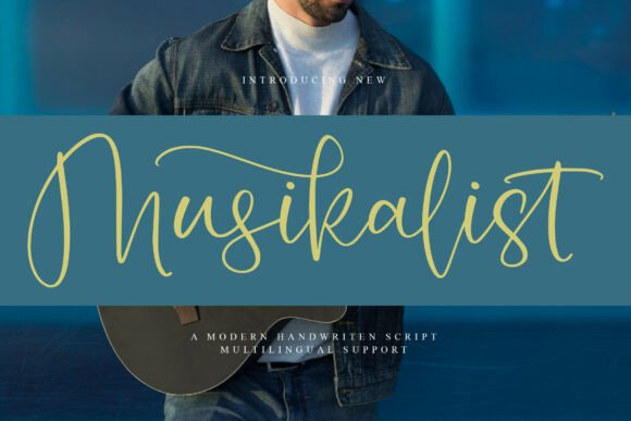 Musikalist Font: Elegant Script for Handmade Products