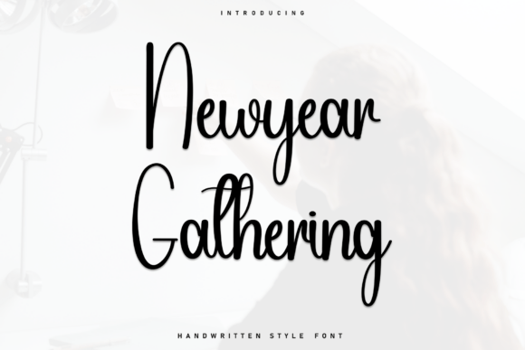 Newyear Gathering Font for Editorial Design