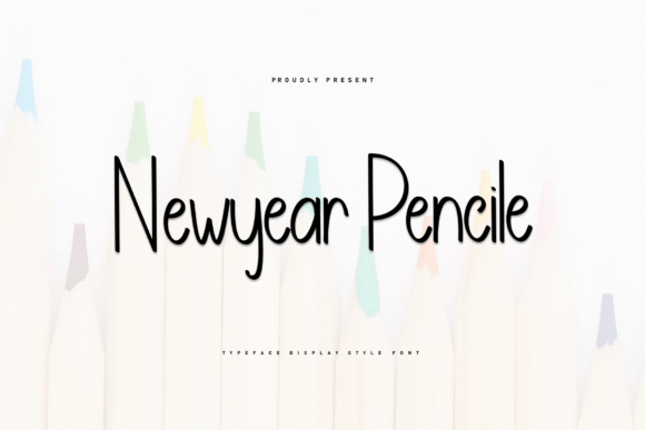 Newyear Pencile Font: Handwritten Charm for Makers