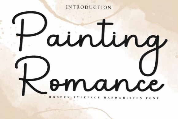 Painting Romance Font for Editorial Design