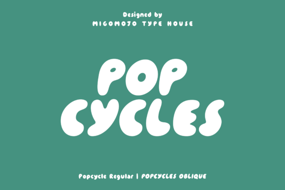 Popcycles Font: Groovy 90s Type for Craft Projects