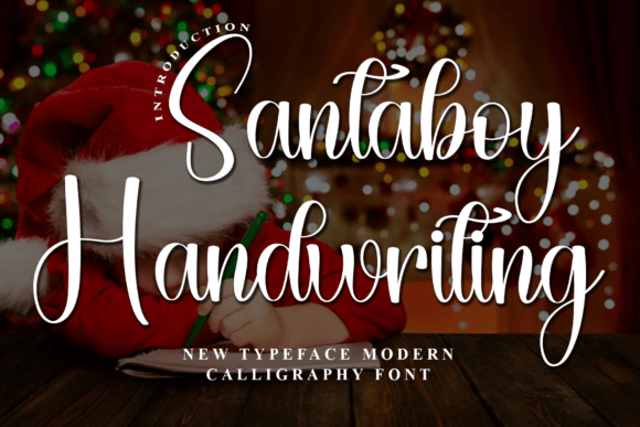 Santaboy Handwriting Font for Festive Editorial Design