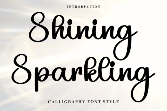 Shining Sparkling Font for Festive Web Design