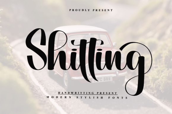 Shitting Font: A Graceful Script for Handmade Labels