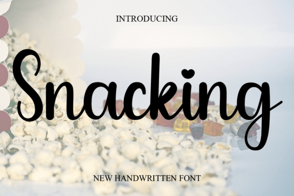 Snacking Font: Natural Handwritten Style for Small Business Branding