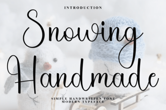 Snowing Handmade Font: A Soft Script for Editorial Design