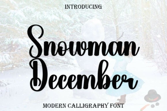 Snowman December Font Review for Festive Web Design