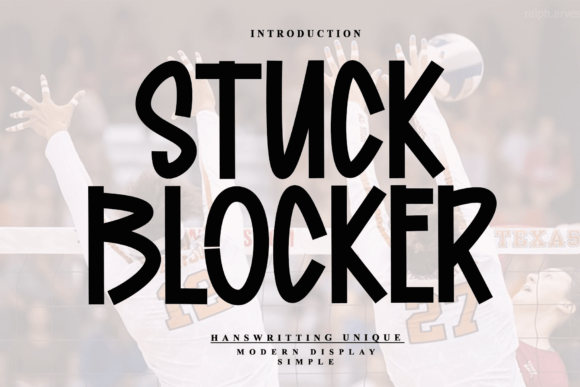 Stuck Blocker Font: Adding Urban Edge to Brand Identity
