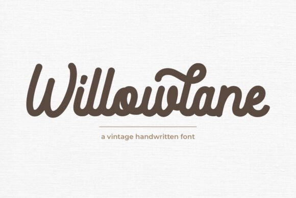 Willowlane Font: Vintage Charm for Editorial Design